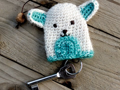 Schlüsselanhänger/Hülle Fennek - Häkelanleitung super für Anfänger geeignet