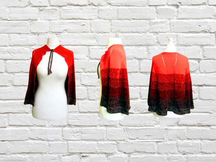 DIY Women's Knitted Cape - Fashionable & Creative