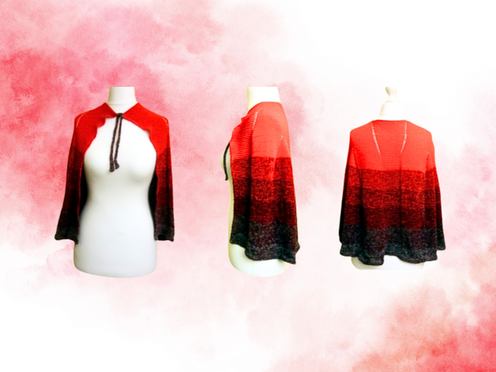 DIY Women's Knitted Cape - Fashionable & Creative