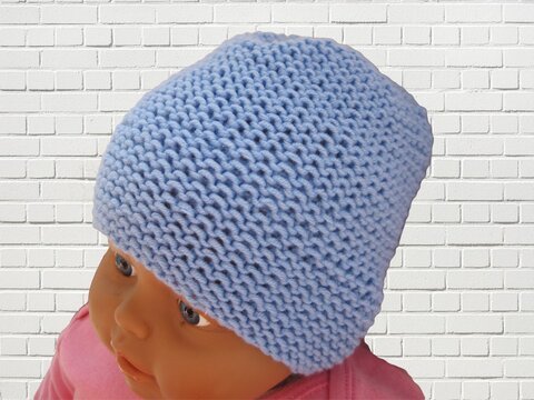 Strickanleitung Babymütze bis 6 Monate- für Jungen und Mädchen- perfekt für Anfänger