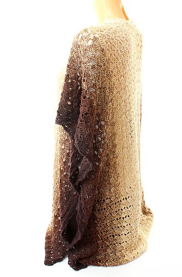 Crochet Pattern “Cappuccino” – Poncho, Cardigan or Long Boho Vest