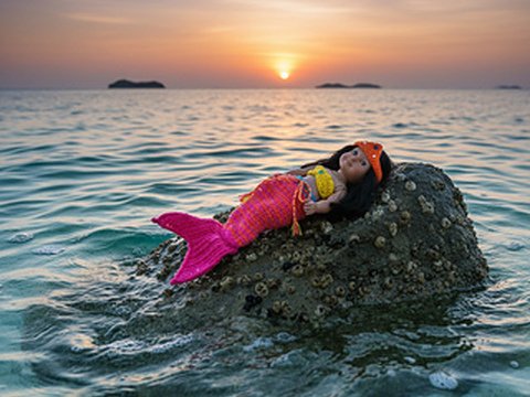 18" Doll clothes pattern, Mermaid set