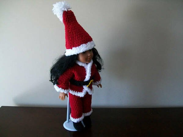 Crochet pattern - Santa Suit for 18" doll