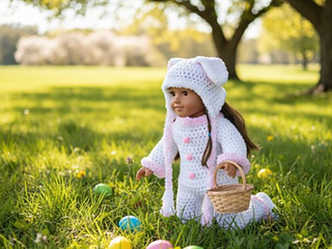 Doll Clothes Crochet Pattern Bunny