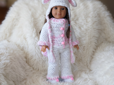 Doll Clothes Crochet Pattern Bunny