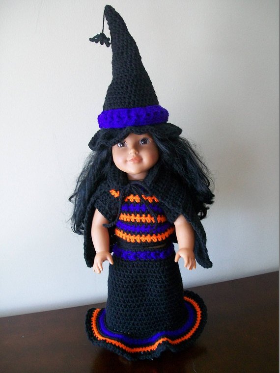 Crochet pattern Witch Costume for 18" dolls - Image 3