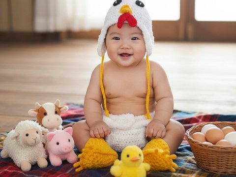 Crochet Pattern - Baby Chicken - Clothing Set