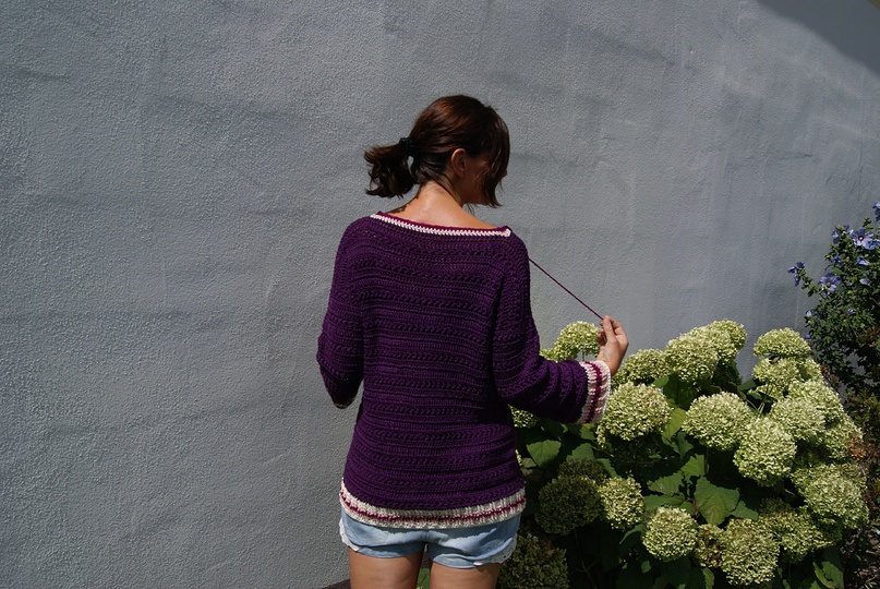 Häkelpulli BEERENTRAUM (Gr. S/M, L/XL - leicht an alle Größen anzupassen)