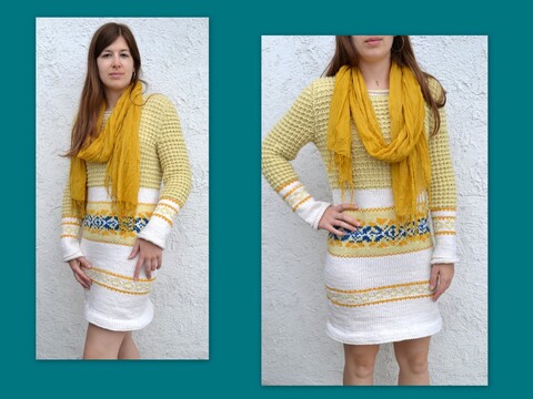 KLEID * STRICKANLEITUNG IN GR: 36 - 46