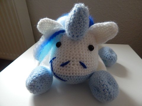 Häkelanleitung - Einhorn "Ivy Blue"