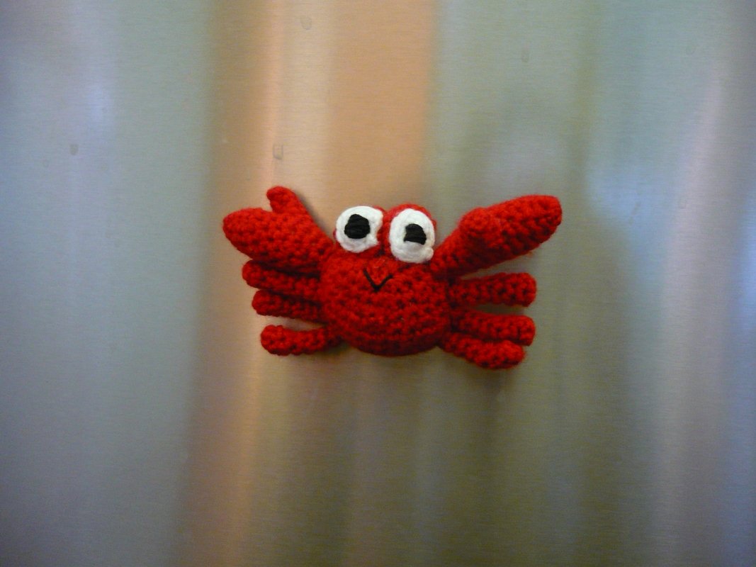 Häkelanleitung Krebs Magnet