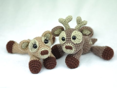 Häkelanleitung Rentier-Pärchen