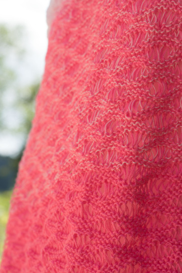 Strickanleitung Sommerschal Alpenrose