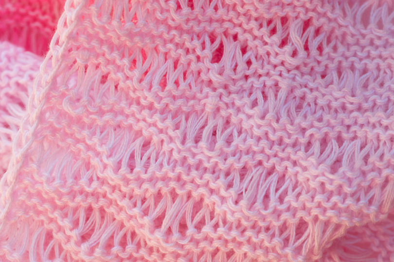 Strickanleitung Sommerschal Alpenrose