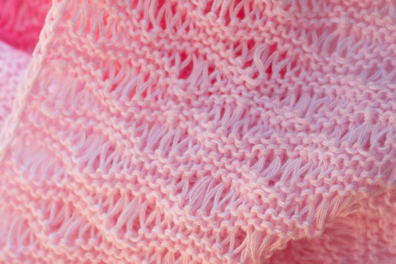 Strickanleitung Sommerschal Alpenrose