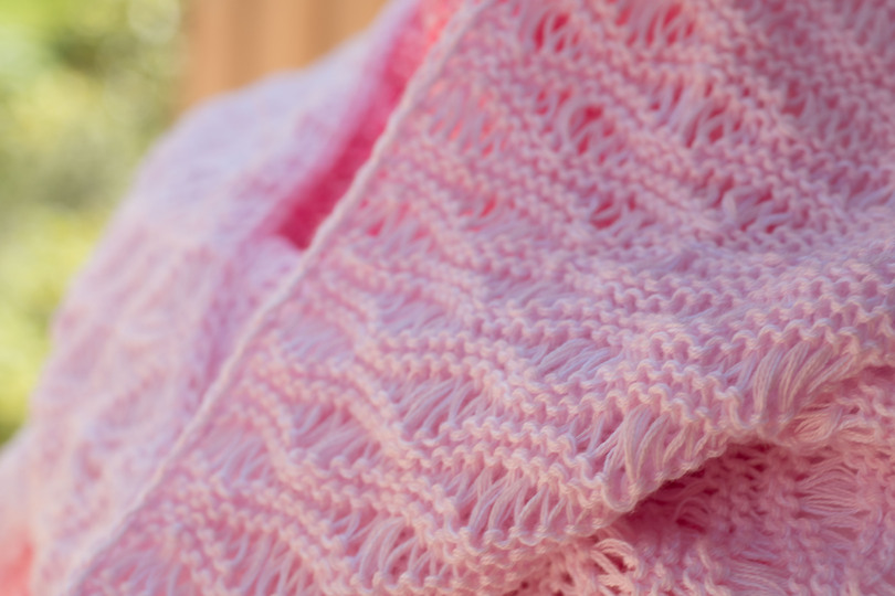 Strickanleitung Sommerschal Alpenrose