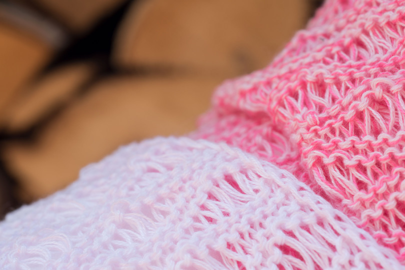 Strickanleitung Sommerschal Alpenrose