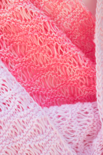 Strickanleitung Sommerschal Alpenrose