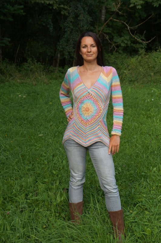 Sweater Grannysquare Size XS-L - Image 4