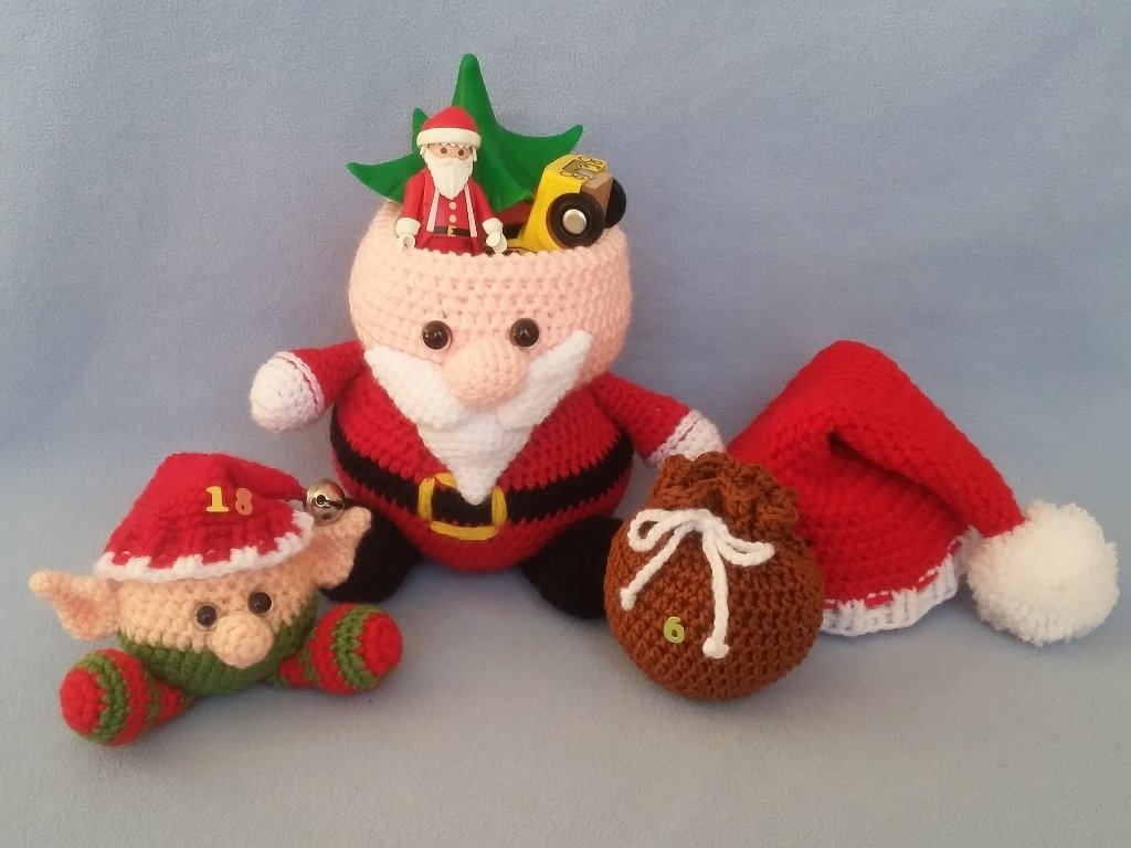 Häkelanleitung Adventskalender, Santa & seine Weihnachtswichtel - Bild 2