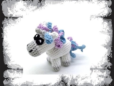 Elvis das Einhorn (Schlüsselanhänger)