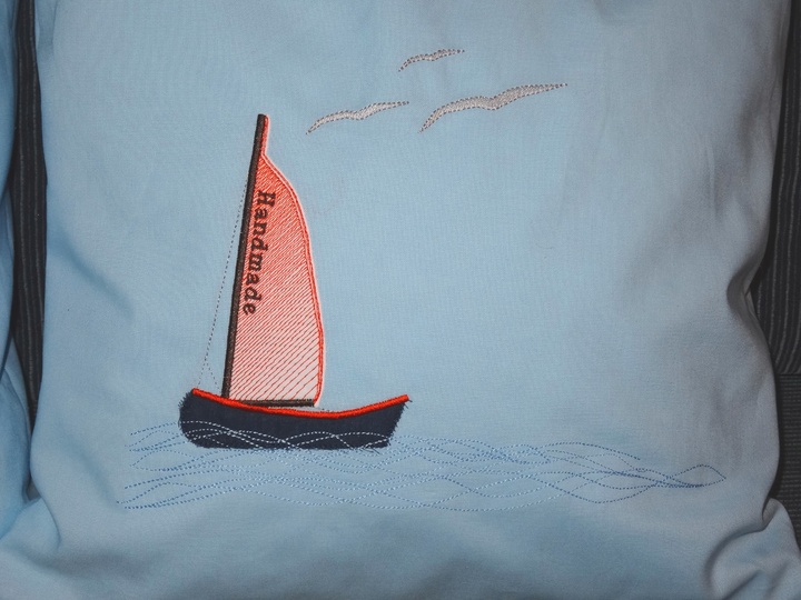 SRARSET Stickdatei Maritim Boot Anker Möwe alle Größen