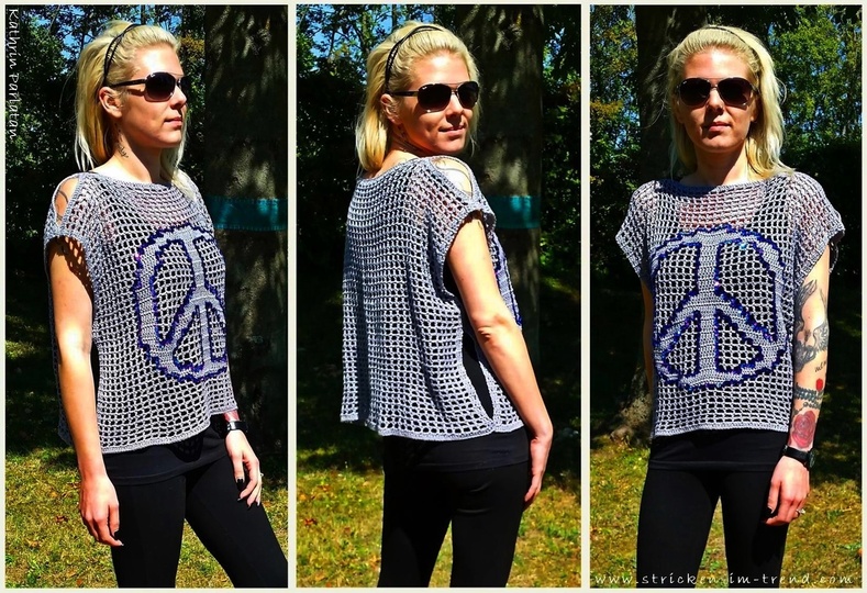 Häkelanleitung für Damenoberteil / ärmelloses Top | PEACE of Mind