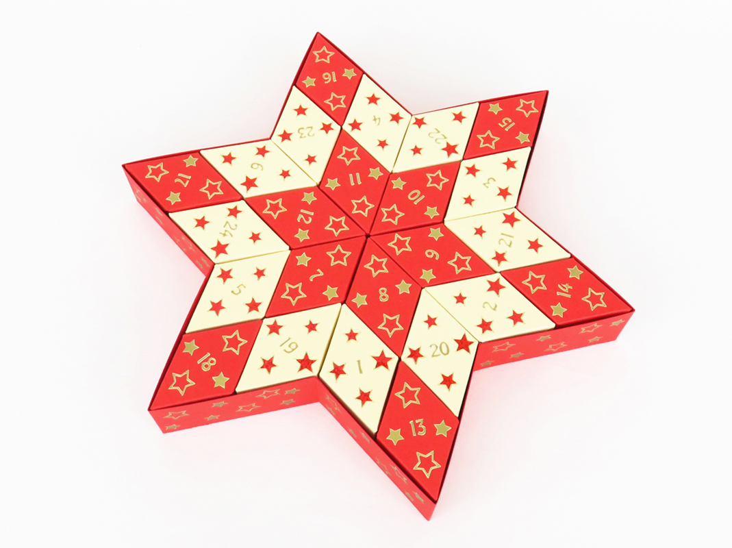 Adventskalender – Stern – Bastelvorlagen mit Anleitung