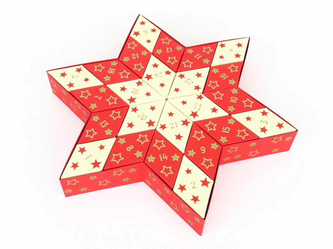 Adventskalender – Stern – Bastelvorlagen mit Anleitung - Bild 3