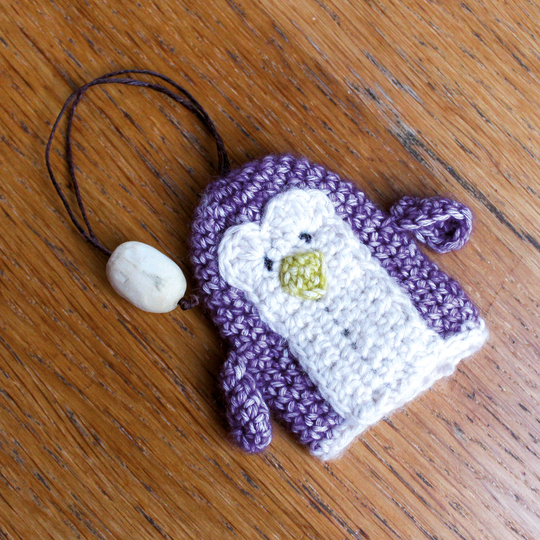 Schlüsselanhänger/Etui Pinguin - Häkelanleitung für Anfänger