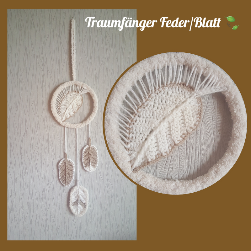 Traumfänger Feder/Blatt
