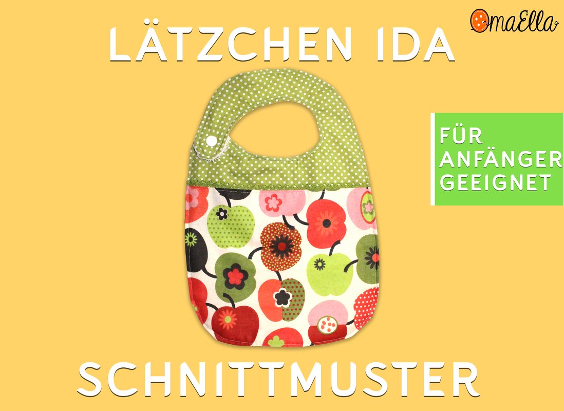 Lätzchen "Ida" Schnittmuster und Nähanleitung