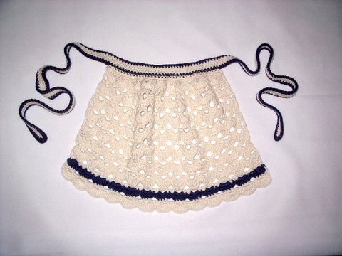 Baby- Dirndl- Schürze Muschelmuster