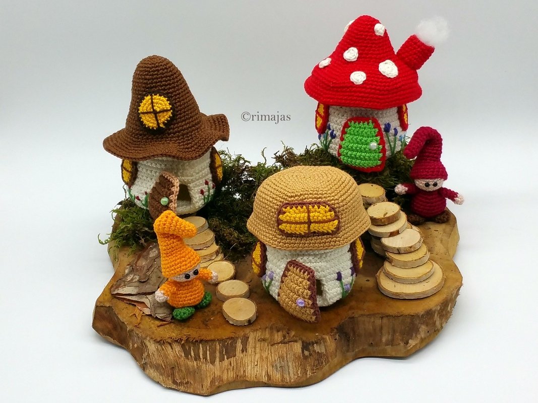 Häkelanleitung "Zwergenidyll" Dekoidee! - Bild 2