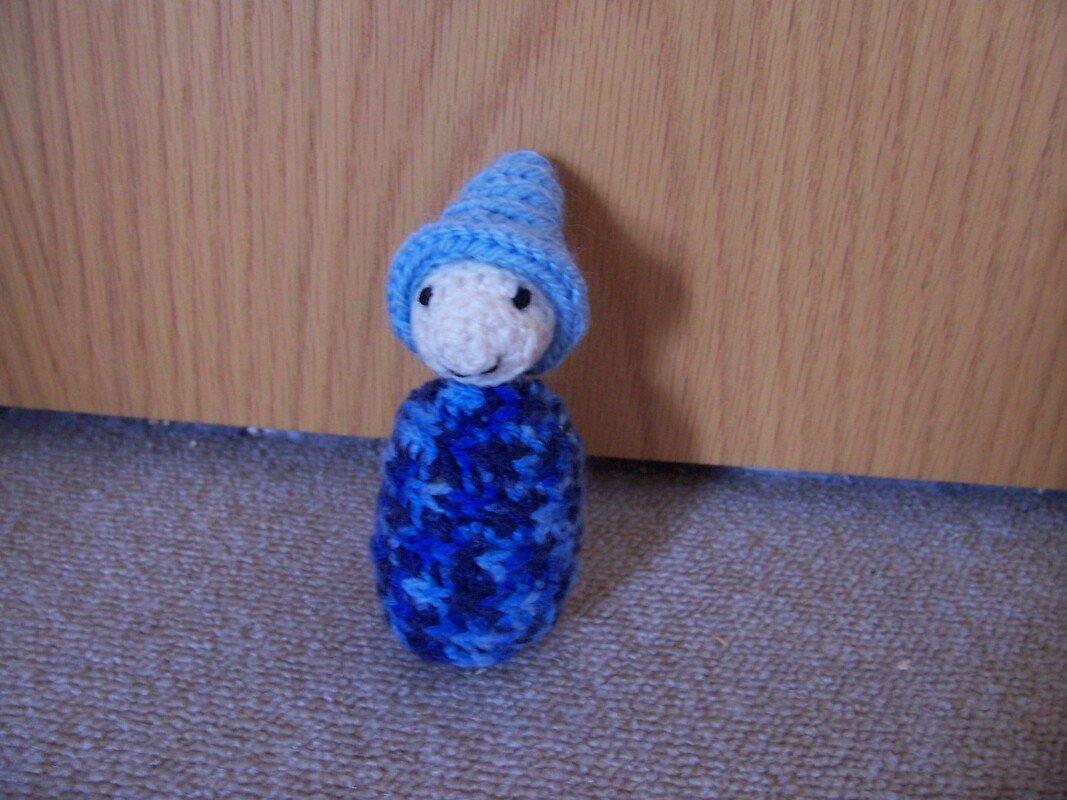 Wichtel aus Stricklieselschnur