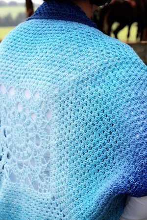 crochet pattern cardigan "blue wonder", all sizes