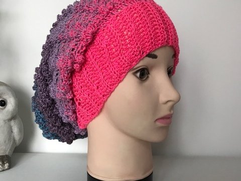 Häkelanleitung Beanie "Pretty in Pink"