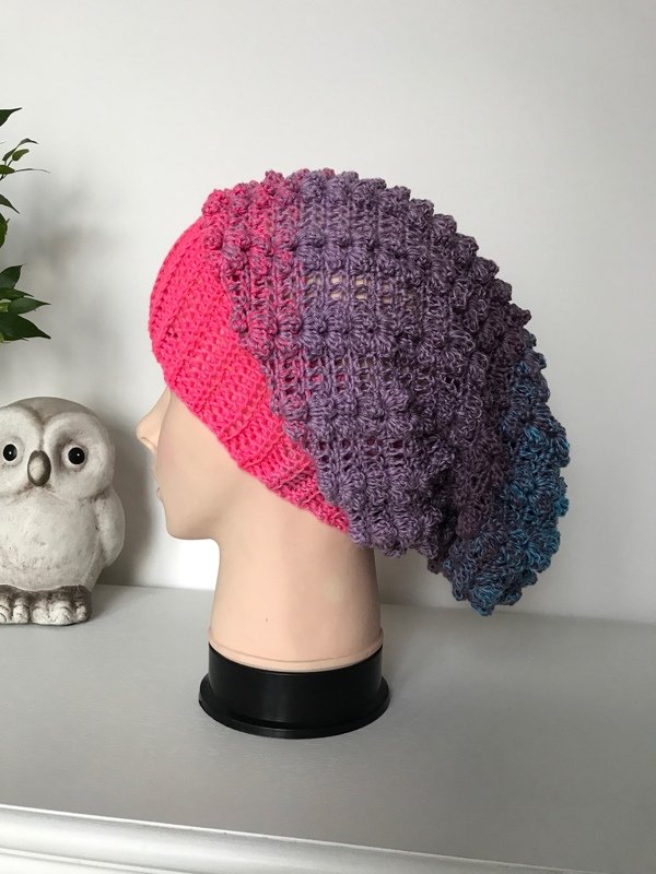 Häkelanleitung Beanie "Pretty in Pink" - Bild 6