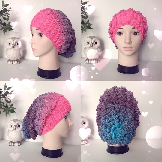 Häkelanleitung Beanie "Pretty in Pink"