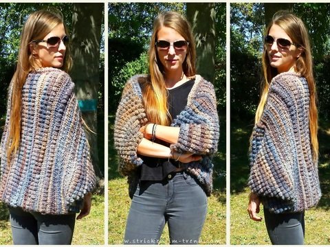 Crochet Pattern Shrug / Cocoon Cardigan in All Sizes | Shrug #1 BUBBLE