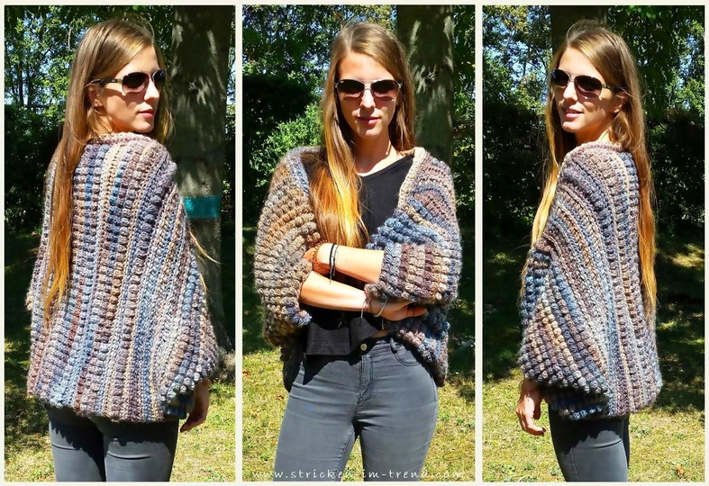 Häkelanleitung für Shrug / Seelenwärmer in allen Größen | Shrug #1 BUBBLE+