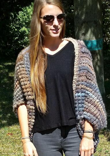 Häkelanleitung für Shrug / Seelenwärmer in allen Größen | Shrug #1 BUBBLE+