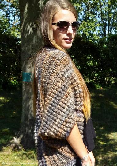 Häkelanleitung für Shrug / Seelenwärmer in allen Größen | Shrug #1 BUBBLE+