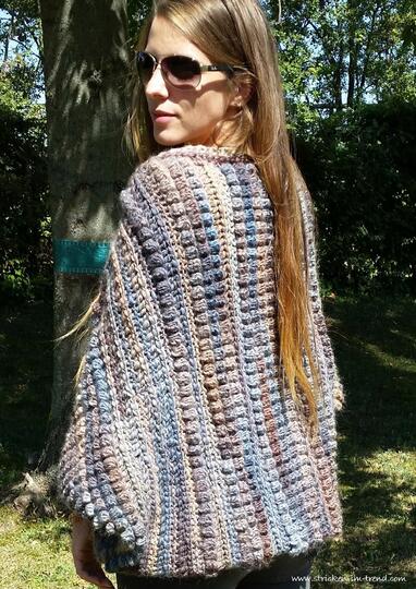 Häkelanleitung für Shrug / Seelenwärmer in allen Größen | Shrug #1 BUBBLE+