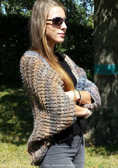 Häkelanleitung für Shrug / Seelenwärmer in allen Größen | Shrug #1 BUBBLE+