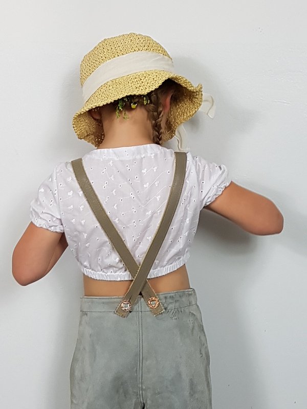 Schnittmuster/Nähanleitung ♡ Mädchen-Dirndlbluse ♡  Gr. 92-146