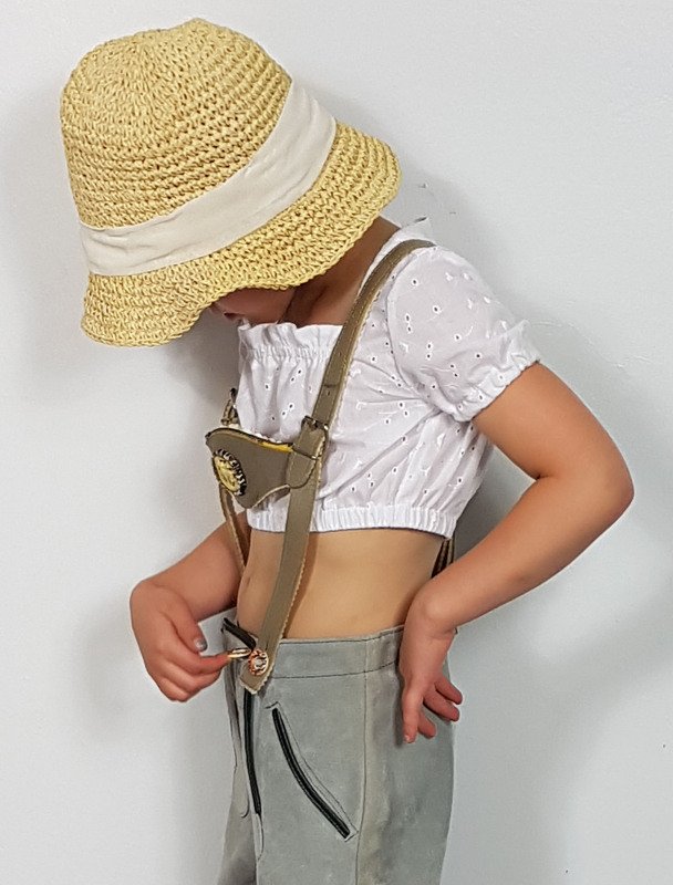 Schnittmuster/Nähanleitung ♡ Mädchen-Dirndlbluse ♡  Gr. 92-146 - Bild 3