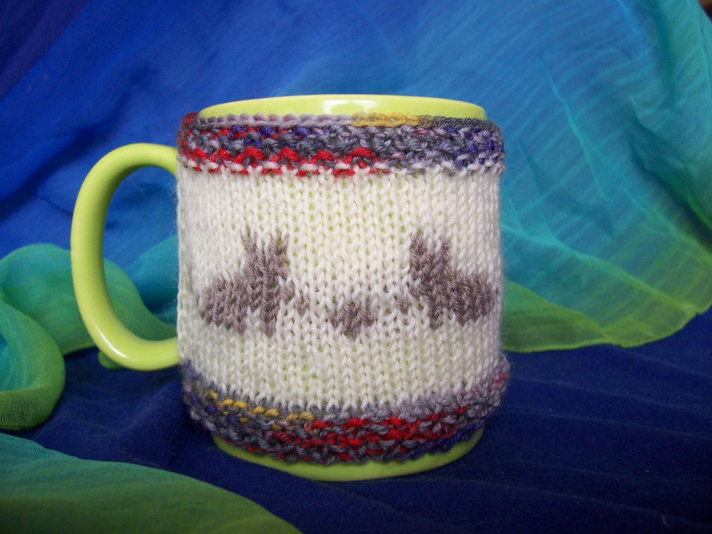 Anleitung für drei gestrickte Katzen-Tassenwärmer - Bild 3