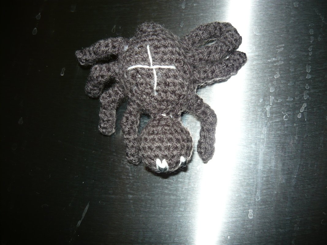 Häkelanleitung Spinne Magnet