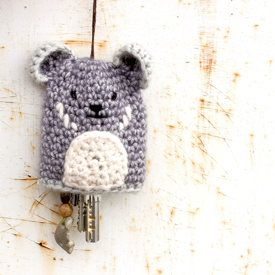 Schlüsselanhänger/Etui Koala - Häkelanleitung für Anfänger